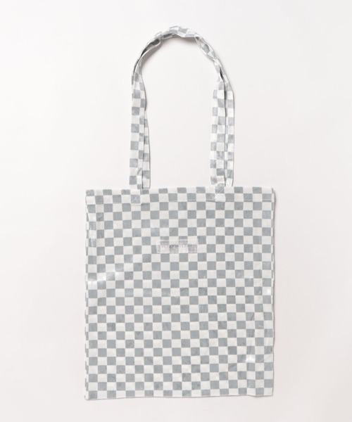 HONEY MI HONEY(ハニーミーハニー)の「block check totebag(トートバッグ・レディース・ブラック/ブルーグレー/ライトグリーン・FREE)」の7枚目の写真