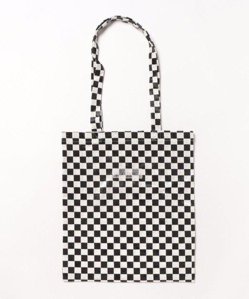 HONEY MI HONEY(ハニーミーハニー)の「block check totebag(トートバッグ・レディース・ブラック/ブルーグレー/ライトグリーン・FREE)」の12枚目の写真