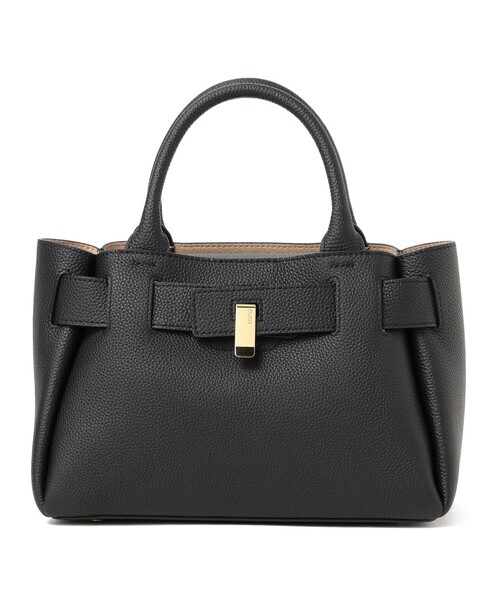 Demi-Luxe BEAMS（デミルクス ビームス）の「【WEB限定】PUNTI. / MIRROR ハンドバッグ（ハンドバッグ・レディース・ブラウン系その他5/ブラック・ONE SIZE）」の4枚目の写真