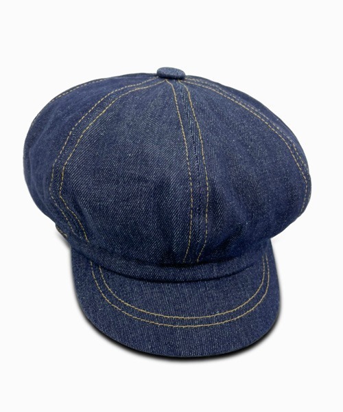 polcadot（ポルカドット）の「デニムステッチキャスケット（キャスケット・メンズ・ネイビー/ストライプ/ブラック・M/XL）」の5枚目の写真