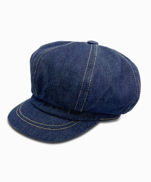 polcadot（ポルカドット）の「デニムステッチキャスケット（キャスケット・メンズ・ネイビー/ストライプ/ブラック・M/XL）」の4枚目の写真