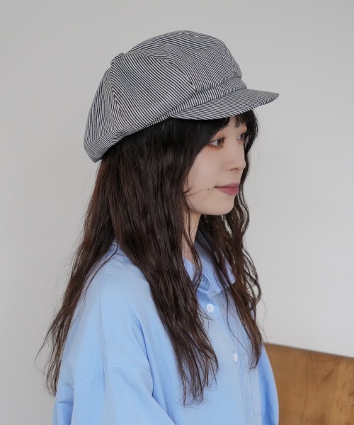 polcadot（ポルカドット）の「デニムステッチキャスケット（キャスケット・メンズ・ネイビー/ストライプ/ブラック・M/XL）」の15枚目の写真