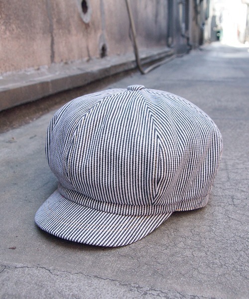 polcadot（ポルカドット）の「デニムステッチキャスケット（キャスケット・メンズ・ネイビー/ストライプ/ブラック・M/XL）」の16枚目の写真