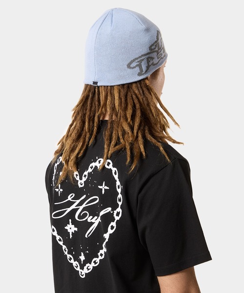 HUF(ハフ)の「FULL SERVICE BEANIE(ニットキャップ/ビーニー・メンズ・ブルー系その他/ブラック・O/S)」の8枚目の写真