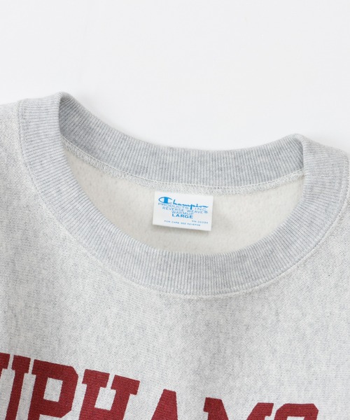 Champion（チャンピオン）の「【Champion/チャンピオン】メンズ リバースウィーブ(R) クルーネックスウェットシャツ（スウェット・メンズ・シルバーグレー/ダークネイビー/ブラック/ブルーグレー/イエロー系その他/ナチュラル・MEDIUM/LARGE/X-LARGE/XX-LARGE）」の9枚目の写真