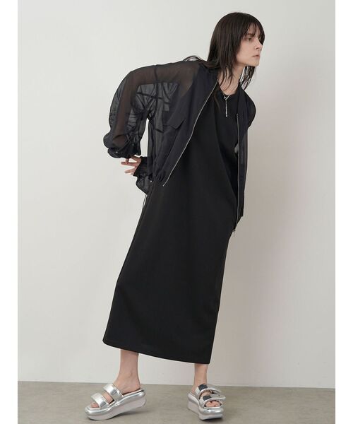 ELENDEEK（エレンディーク）の「ラインカットソーワンピース（ワンピース・レディース・ブラック/レッド・01/02）」の16枚目の写真