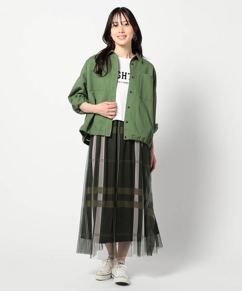 Grand PARK（グランドパーク）の「接触冷感 フロッキーロゴ Ｔシャツ（Tシャツ/カットソー・レディース・ホワイト/グレー/ブラック/ベージュ・FREE）」の22枚目の写真