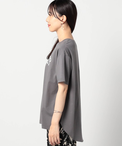 Grand PARK（グランドパーク）の「接触冷感 フロッキーロゴ Ｔシャツ（Tシャツ/カットソー・レディース・ホワイト/グレー/ブラック/ベージュ・FREE）」の17枚目の写真