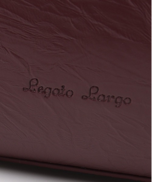 Legato Largo(レガートラルゴ)の「Legato Largo リンクルフェイクレザー 2WAYボストン(ショルダーバッグ・レディース・ワイン/アイボリー/シルバー・FREE)」の8枚目の写真