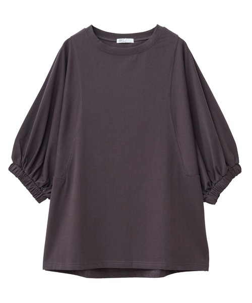 CRAFT STANDARD BOUTIQUE（クラフトスタンダードブティック）の「接触冷感/UVカット スクエアボリュームスリーブプルオーバー（Tシャツ/カットソー・レディース・ブラウン/ホワイト/ブラック・FREE）」の19枚目の写真