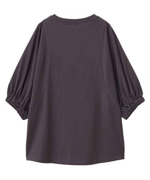 CRAFT STANDARD BOUTIQUE（クラフトスタンダードブティック）の「接触冷感/UVカット スクエアボリュームスリーブプルオーバー（Tシャツ/カットソー・レディース・ブラウン/ホワイト/ブラック・FREE）」の20枚目の写真