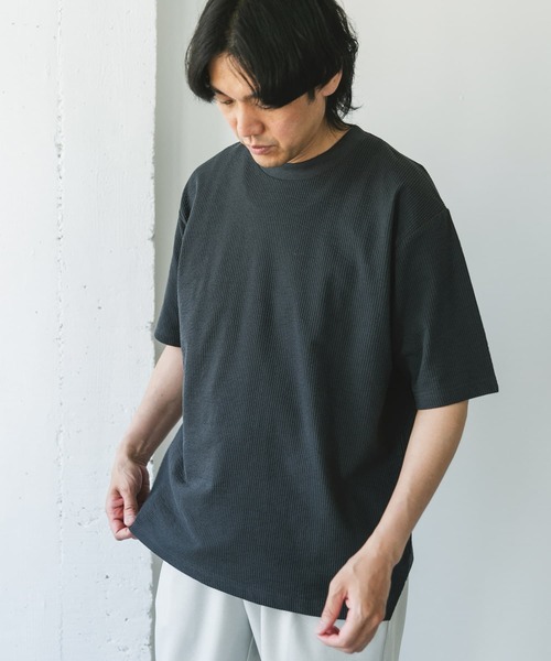 アーバンリサーチドアーズのカットソー セール】シルケットシアサッカーTシャツ（Tシャツ/カットソー）｜URBAN