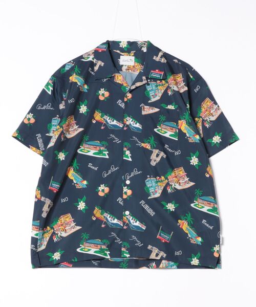 Arnold Palmer（アーノルドパーマー）の「イージーケア シェア アロハシャツ（シャツ/ブラウス・レディース・ネイビー/アイボリー・L/M/S/LL/XS）」の20枚目の写真