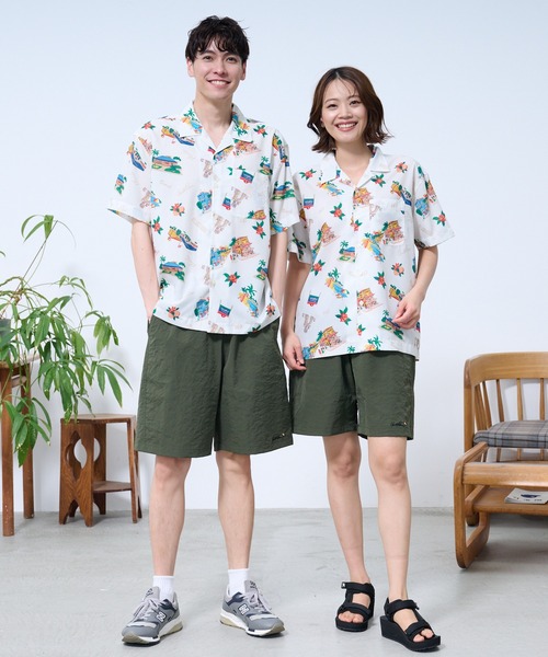 Arnold Palmer（アーノルドパーマー）の「イージーケア シェア アロハシャツ（シャツ/ブラウス・レディース・ネイビー/アイボリー・L/M/S/LL/XS）」の22枚目の写真