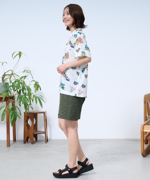 Arnold Palmer（アーノルドパーマー）の「イージーケア シェア アロハシャツ（シャツ/ブラウス・レディース・ネイビー/アイボリー・L/M/S/LL/XS）」の6枚目の写真