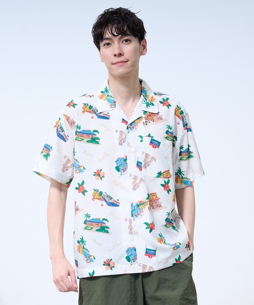 ブラウス シャツ イージーケア シェア アロハシャツ レディース メンズ イージーケア シェア アロハシャツ（シャツ/ブラウス）｜Arnold