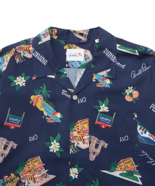 Arnold Palmer（アーノルドパーマー）の「イージーケア シェア アロハシャツ（シャツ/ブラウス・レディース・ネイビー/アイボリー・L/M/S/LL/XS）」の12枚目の写真