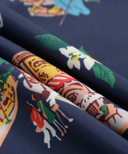 Arnold Palmer（アーノルドパーマー）の「イージーケア シェア アロハシャツ（シャツ/ブラウス・レディース・ネイビー/アイボリー・L/M/S/LL/XS）」の19枚目の写真