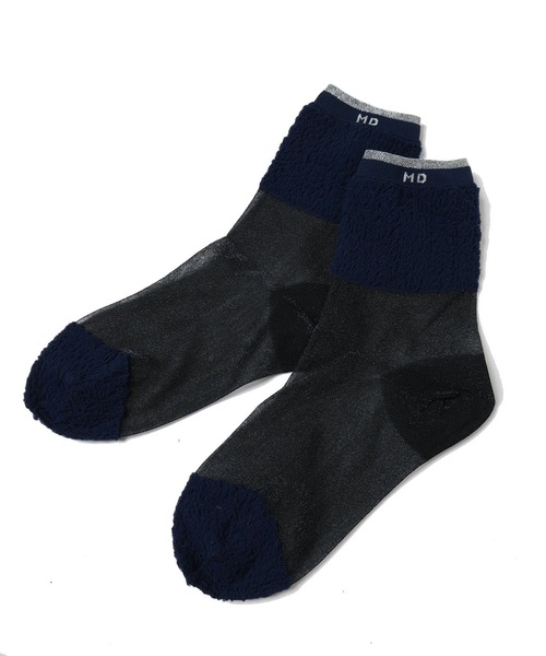 mintdesigns（ミントデザインズ）の「POODLE SOCKS（ソックス/靴下・レディース・ブルー/ネイビー/ホワイト/ピンク・M）」の10枚目の写真