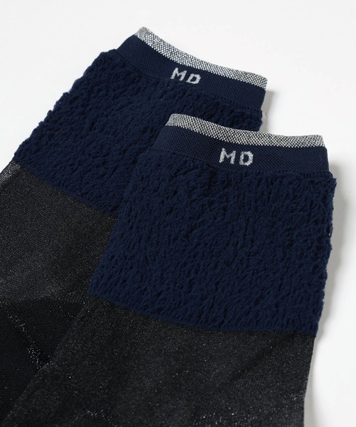 mintdesigns（ミントデザインズ）の「POODLE SOCKS（ソックス/靴下・レディース・ブルー/ネイビー/ホワイト/ピンク・M）」の11枚目の写真