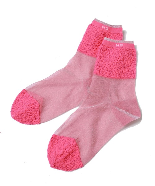 mintdesigns（ミントデザインズ）の「POODLE SOCKS（ソックス/靴下・レディース・ブルー/ネイビー/ホワイト/ピンク・M）」の13枚目の写真