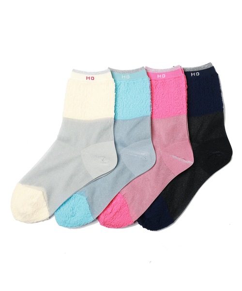 mintdesigns（ミントデザインズ）の「POODLE SOCKS（ソックス/靴下・レディース・ブルー/ネイビー/ホワイト/ピンク・M）」の19枚目の写真
