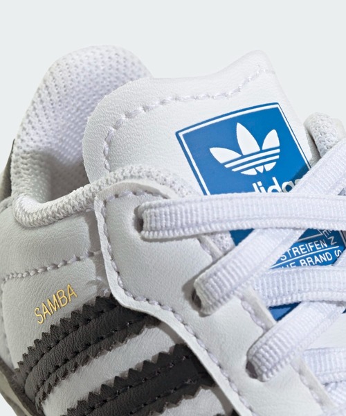 adidas（アディダス）の「サンバ キッズ / Samba Kids / アディダスオリジナルス adidas Originals（スニーカー・キッズ・ホワイト/ブラック・12cm/11cm/9cm/10cm）」の7枚目の写真
