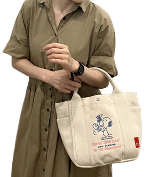 ROOTOTE（ルートート）の「IP.デリ.PEANUTS-9L（トートバッグ・レディース・ホワイト/ベージュ・FREE）」の3枚目の写真
