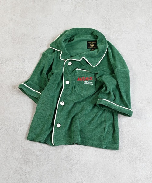 Life Support Products（ライフサポートプロダクツ）の「パイルボーリングシャツ（シャツ/ブラウス・キッズ・チャコール/ブラウン/グリーン・110/100/90/120/150/140/130）」の3枚目の写真