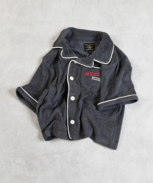 Life Support Products（ライフサポートプロダクツ）の「パイルボーリングシャツ（シャツ/ブラウス・キッズ・チャコール/ブラウン/グリーン・110/100/90/120/150/140/130）」の2枚目の写真