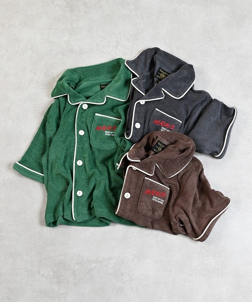 Life Support Products（ライフサポートプロダクツ）の「パイルボーリングシャツ（シャツ/ブラウス・キッズ・チャコール/ブラウン/グリーン・110/100/90/120/150/140/130）」の4枚目の写真