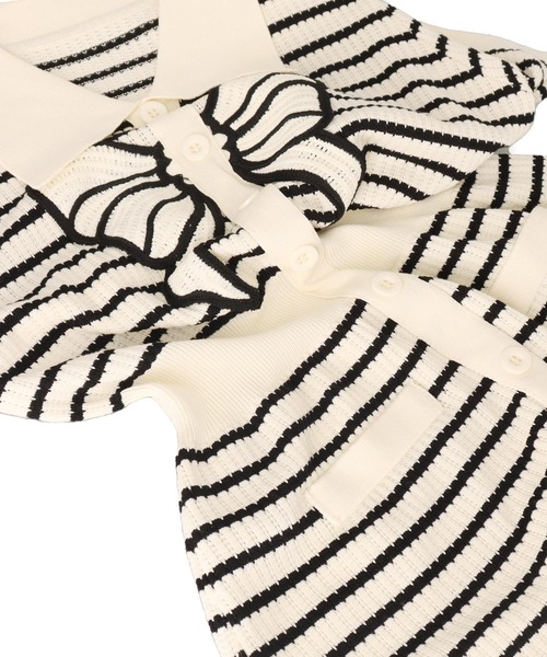 ANAP（アナップ）の「リボン ニットミニワンピース（ワンピース・レディース・アイボリー・FREE）」の6枚目の写真