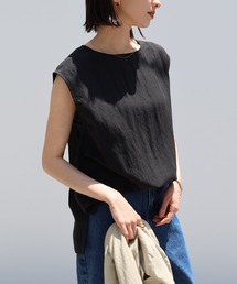 evernavy（エバーネイビー）の「リネンブレンドノースリーブトップス（シャツ/ブラウス）」