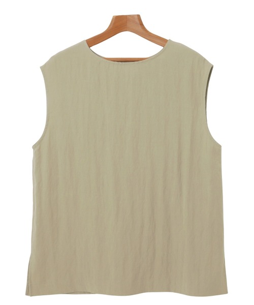 セール】リネンブレンドノースリーブトップス（シャツ/ブラウス