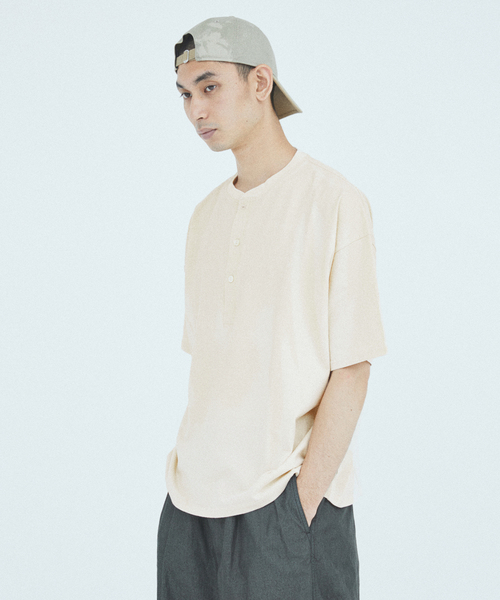 J.S.Homestead / フェード ヘンリー ネック Tシャツ（Tシャツ