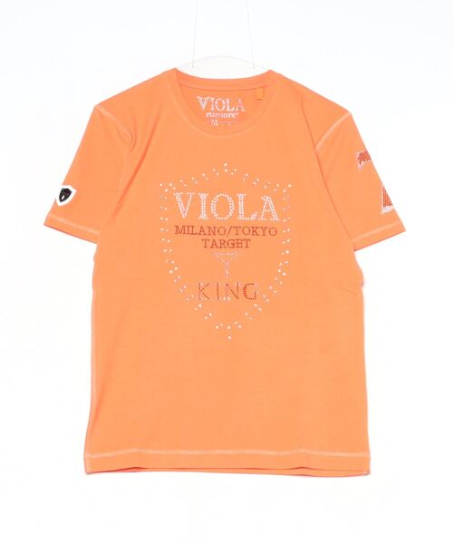 VIOLA（ヴィオラ）の「『VIOLA rumore/ヴィオラ ルモーレ』裏使いクルー半袖Tシャツ（Tシャツ/カットソー・メンズ・ブラック/オレンジ/ホワイト・XL/L/M）」の21枚目の写真
