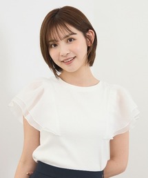 REDYAZEL | シアーフレアスリーブリブカットソー(Tシャツ/カットソー)