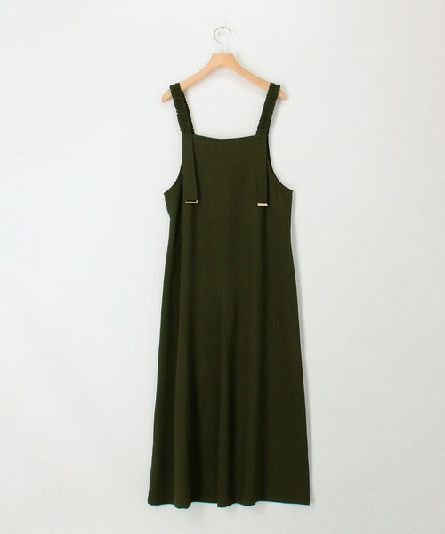 MICO COULIER(ミコクリエ)の「シャーリングストラップキャミワンピース(ワンピース・レディース・オリーブ/ブラック・38)」の17枚目の写真