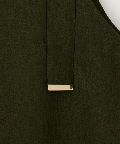 MICO COULIER(ミコクリエ)の「シャーリングストラップキャミワンピース(ワンピース・レディース・オリーブ/ブラック・38)」の20枚目の写真