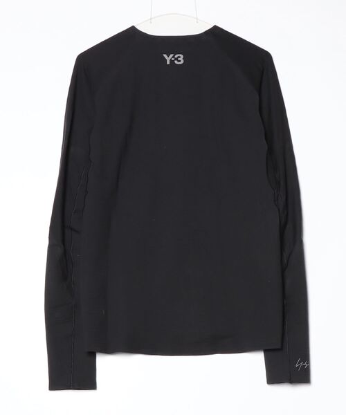 Y-3(ワイスリー)の「Y-3 RUNNING LONG SLEEVE TEE(Tシャツ/カットソー・メンズ・ブラック・SMALL/MEDIUM/LARGE/X-SMALL/X-LARGE/XX-LARGE)」の3枚目の写真