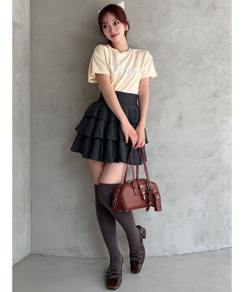 RESEXXY（リゼクシー）の「チャーム付きイーストウエストバック（ハンドバッグ・レディース・ブラウン/ブラック・FREE）」の8枚目の写真