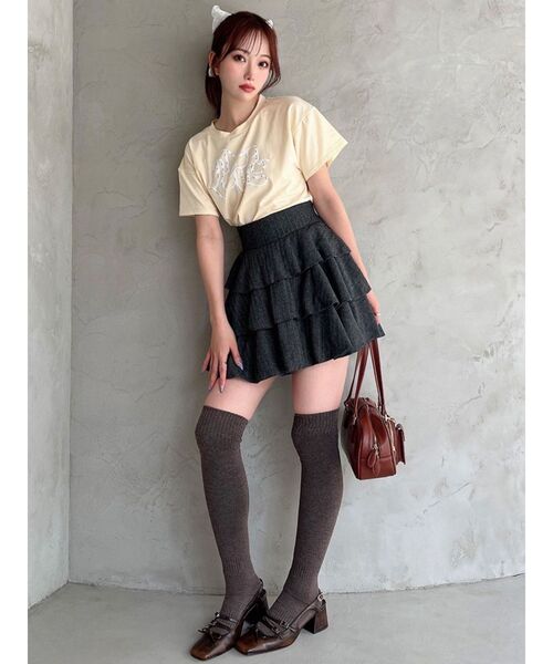 RESEXXY（リゼクシー）の「チャーム付きイーストウエストバック（ハンドバッグ・レディース・ブラウン/ブラック・FREE）」の9枚目の写真