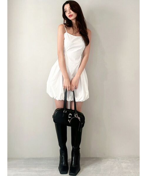 RESEXXY（リゼクシー）の「チャーム付きイーストウエストバック（ハンドバッグ・レディース・ブラウン/ブラック・FREE）」の10枚目の写真