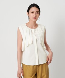 BEAUTY&YOUTH UNITED ARROWS（ビューティーアンドユースユナイテッドアローズ）の「【WEB限定】ラッフル ノースリーブプルオーバー -ウォッシャブル-（Tシャツ/カットソー）」