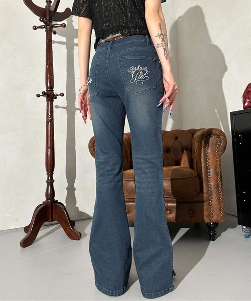 オリジナルペイント入りダメージデニムパンツ Better With Age(ベターウィズエイジ)｜Gentlemens Denim Pants
