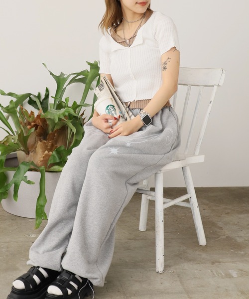 ROOPTOKYO(ループトウキョウ)の「ニット レイヤードリブトップス 秋物 秋服 2026年秋冬(Tシャツ/カットソー・レディース・グレー/ホワイト/ブラック/ブルー・FREE)」の7枚目の写真