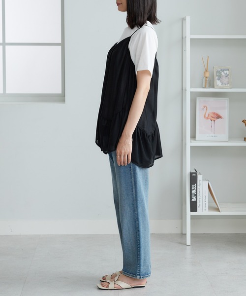 BELLUNA PLUS(ベルーナ)の「変形ギャザーデザインキャミアンサンブル(アンサンブル・レディース・ブラック/ベージュ・MEDIUM/LARGE/X-LARGE)」の19枚目の写真