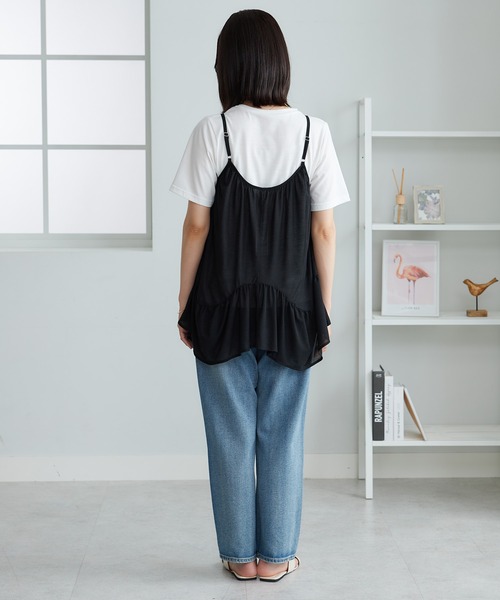 BELLUNA PLUS(ベルーナ)の「変形ギャザーデザインキャミアンサンブル(アンサンブル・レディース・ブラック/ベージュ・MEDIUM/LARGE/X-LARGE)」の20枚目の写真