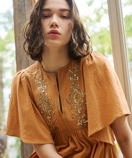 PUTUMAYO 半袖 ワンピース PUTUMAYO 半袖 ワンピース