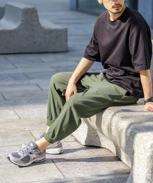 セール】接触冷感 多機能ストレッチクロップドイージージョガーパンツ